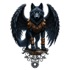 Winged Wolf Armed with Fantasy