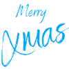 Merry Xmas Script Circle
