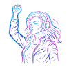Neon Rebellion – Cyberpunk Energy Design