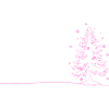 Pink Lines Christmas Tree Sketch