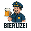 Polizei Bierheld Cartoon BIER