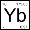 Ytterbium Element Symbol Minimal Print