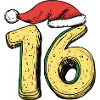 16 Number Cookie Christmas