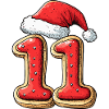 11 Number Cookie Christmas