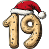 19 Number Cookie Christmas
