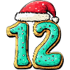 12 Number Cookie Christmas