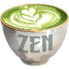 Zen Matcha Latte Watercolour