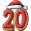 20 Number Cookie Christmas