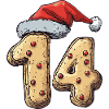 14 Number Biscuit Christmas