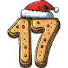 17 Number Cookie Christmas