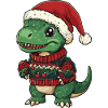 Dinosaur T-Rex Christmas