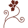 Rustic Floral Ornament