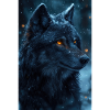 Illustration eines Wolfes