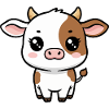 Little Cute Cow Kawaii