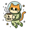 Cat Astronaut Zen Mug