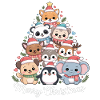 Tierischer Weihnachtsbaum – Niedliche Xmas Tiere