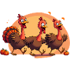 Bébé dinde de Thanksgiving
