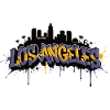 Los Angeles Graffiti Skyline