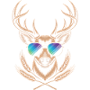 Deer with antlers
