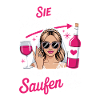 Brides drinking team Bachelorette Party