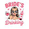 Brides drinking team Bachelorette Party