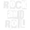 Rock'n'Roll Distressed und Bold Logo-Design