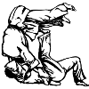 Judo Tomoe Nage Design with Judokas