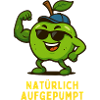 Naturally Pumped Up - Apple Cartoon