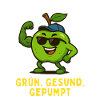 Green Apple - Bodybuilding Fitness Caricature
