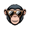 Chimpanzé disant singe drôle chimpanzé cadeau