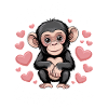 Chimpanzé disant singe drôle chimpanzé cadeau