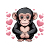 Chimpanzé disant singe drôle chimpanzé cadeau