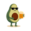 Avocat bière – humour chill et décalé