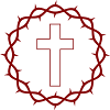 Cross and crown of thorns