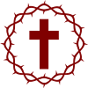 Cross and crown of thorns