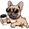 Lunettes de soleil Bouledogue Français Café
