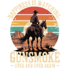 Classic Western TV - Cowboy Sunset Design