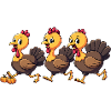 Bébé dinde de Thanksgiving