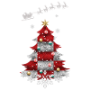Christmas tree with Croatia flag