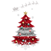 Christmas tree with Austria flag