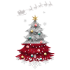Christmas tree with Poland flag