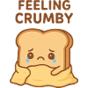 Feeling Crumby Toast Mascot