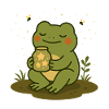 Frog with Star Glass – Magical Design