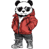 Panda Cool Winter