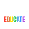 Don’t Hate, Educate | Bunte Botschaft