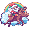 Elch Weihnachtsmann Weihnachten