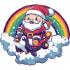 Penguin Santa Claus Christmas