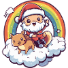 Eichhörnchen Weihnachtsmann Weihnachten