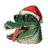 Alligator Noël drôle