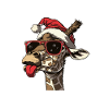 Giraffe Christmas Funny